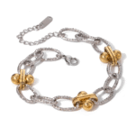 Elara Dual-Tone Bracelet