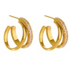Aria crystal Hoops