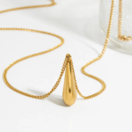 Aqua pendant drop Necklace