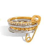 Aurora Stacked Rope Ring